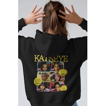 Sevbano Katseye Kpop Müzik Grubu Sırt Baskılı Unisex Oversize Premium Hoo Siyah
