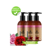 Rekze 3 Adet Gül Aromalı Erotik Yenilir Vucut Masaj Yagı 120 Ml