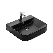 Paluci Mia Matt Black Çanak Lavabo Sırlı