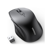 Ugreen Ergonomik Sessiz Çift Modlu Bluetooth & Wireless Kablosuz Mouse, Siyah, 90395 -