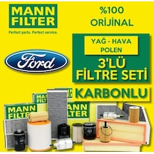 Ford Fiesta 1.6 Mann-Filter Filtre Bakım Seti 2013-2016