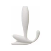Erofoni Yeni Nesil G-Spot ve Uyarıcılı Unisex Anal  White Plug