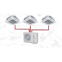 Fujiplus FPMD 28000 BTU 1 Dış + 3 İç Ünite 12000 + 12000 + 12000 BTU  Kaset Tipi Multi Klima