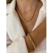 Sones Çelik Takı Setleri Sns500246 Gümüş - Rose Gold