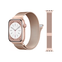 Apple Uyumlu  Watch 7 8 41mm Kordon Milano Loop Metal Kordon