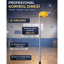 Korfbol Sepeti Ve Direği Profesyonel Eğitim Ve Salon Kullanımı İçin Ayaklı Sistem