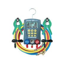 Powermaster Pm-517a Dijital Manifold Test Cihazı Dijital Klima Soğutma Basınç Sıcaklık Ölçme Analizörü Cihazı