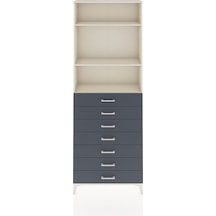Arges Dolap 3 Raflı 7 Çekmeceli 88x30x243 Aytaşı-antrasit Aytaşı Arges Dolap 3 Raflı 7 Çekmeceli 88x30x243 Aytaşı-antrasit Aytaşı