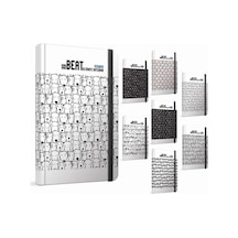 Beat Iplik Dikiş Sert Kapak 120 Sayfa Çizgili Defter - 002562 Çok Renkli