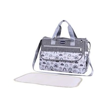 Flybuy Tek Omuz Moda Jialan Gri Büyük Kapasiteli Anne Çantası Vq Gri