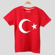 Eko Seri Ay Yıldız Türkiye Tshirt - 29 Ekim Cumhuriyet Bayramı Ti Kırmızı