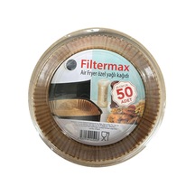 Filtermax Yağlı Airfryer Fırın Fritöz Tepsi Pişirme Kızartma Kağıdı Yuvarlak 50'li 20 CM