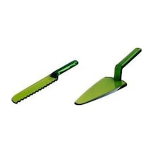 Ews Kitchenware Akrilik Spatula Bıçak Set - Yeşil - 1907