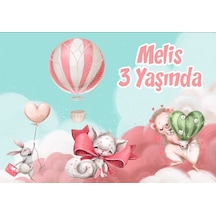 Sevimli Hayvanlar Temalı Doğum Günü Afişi - 70x100 Cm