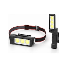 Gold Silver Gs-225 3 Led Usb Şarjlı Çok Fonksiyonlu Kafa Feneri Çok Renkli