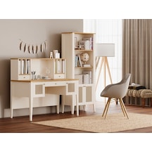 Corso Çalışma Masası Ve Üst Modül Küçük Krem