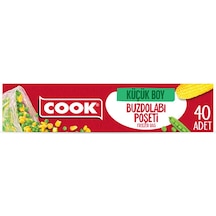 Cook Buzdolabı Poşeti Küçük Boy 20x30 Cm 40 Yaprak