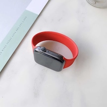 Watch 42mm Uyumlu Krd-31 Solo Loop Small Tgco Kordon-kırmızı