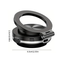 Gateesat Siyah 360 Derece Donen Manyetik Araba Telefon Tutucu Vakumlu Guclu Mıknatıs İphone Android