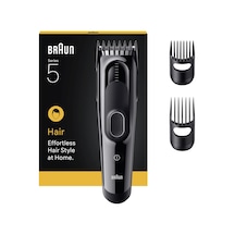 Braun Saç Kesme Makinesi Series 5, +3 Aksesuar, Ömür Boyu Keskin Bıçak, 17 Uzunluk, Hc5530
