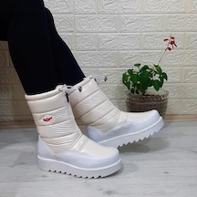 Lee Cooper 31190 Beyaz Kaymaz İçi Kürklü Önden Fermuarlı Kar Botu 001