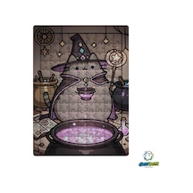 Ghostbastır Design Pusheen 99 Parça Ayaklı Puzzle Dekoratif Çocuk Yapbozu 0180