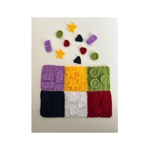 Renk-şekil Eşleştirme Oyunu/ Örgü Montessori Eğitici Oyun Seti