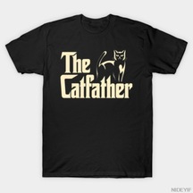 Flood Of Style The Catfather Erkek Kadın Tişörtü %100 Pamuklu Tişörtler 3xs-3xl Üstler 1224-2 Çok Renkli