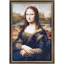 Sanatsal Seri-2 Dokuma Goblen Tablo-Mona Lisa