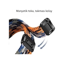 Mi Band 10/9/8 İle Uyumlu Örgü Loop Kordon Manyetik Toka Mekanizmalı Yumuşak Ve Konforlu Smart Band10 Kordon Terletmeyen Hafif Ve Elastik Kumaşlı Mi Band 10 Kordonu