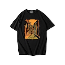 Brz Collection Unisex Oversize New Orleans T-shirt-siyah Siyah