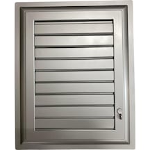 Plastik Menfez 35X55 Gümüş Banyo Wc Havalandırma