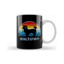 Maltipoo Vintage Design Dog Maltipoo Mom Kupa Bardak Porselen Karışık