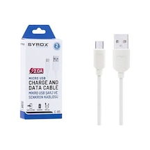 Syrox C65 2.0A Micro USB Şarj Ve Data Transfer Kablosu 1.2 M (291227413)