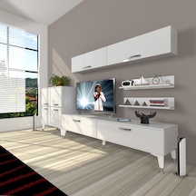 Decoraktiv Eko 6y Slm Std Silver Tv Ünitesi Tv Sehpası Beyaz