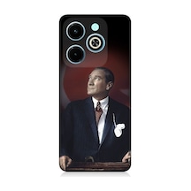 İnfinix Hot 40i Uyumlu Mustafa Kemal Atatürk Desenli Silikon Kılıf