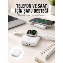 Yüksek Kapasiteli 22.5w Hızlı Şarj Taşınabilir Powerbank Yeni Nesil Beyaz