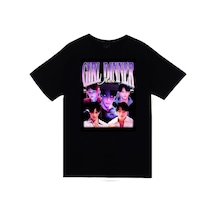 K-pop Demon Hunters Saja Boys Juni Baskılı Unisex %100 Pamuk Siyah T-shirt SIYAH