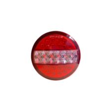 24 Volt Hamburger Tip Ledli Kırmızı - Beyaz 4 Fonksiyonlu Stop Lamba Sağ - Sol Takım