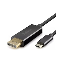 Type-c To Displayport Kablo - 8k 60hz / 4k 144hz Destekli, 1.8 Metre, Thunderbolt 3/4 Uyumlu, M Standart