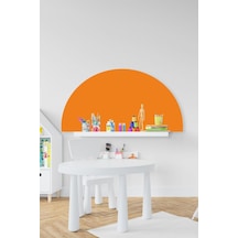 MSticker Bohem Tarzı Turuncu Yarım Daire Çocuk Bebek Odası Sticker 50x100cm