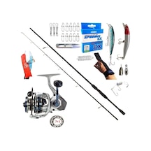 Okuma Safyre 4000 270cm 20-40gr Remixon Double Black Rapala Maket Balık Spin Olta Takımı Seti