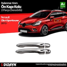 S-dizayn Renault Clio 4 Sporttourer Krom Kapı Kolu 2 Kapı Sensörlü 2012-2019