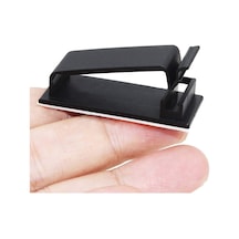 Orret Home 4 Adet Kendinden Yapışkanlı Kablo Yönetim Klipsleri, Çok Amaçlı Kablo Düzenleyiciler, Tel Klipler, Tv, Pc, Dizüstü, Ethernet Kablosu İçin Kablo Tutucu, Masaüstü Ve Ev Ofis Kullanımı Siyah