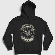 Presmono Unisex Xxxv Motörhead Kapüşonlu Sweatshirt Siyah