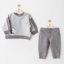 Andywawa 2'li Bebek Takım Ac26027 Gri