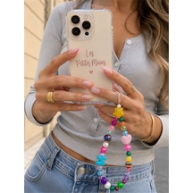 Name Pop H Telefon Askısı, Boncuklu Telefon Charmı Ve Çanta Aksesuarı