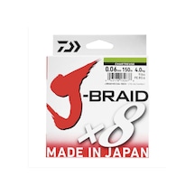 Daiwa Jbraid 8b Chartreuse 150m İp Misina 0,06 Mm 0,06