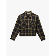 Koton Regular Fit Cep Detaylı Uzun Kollu Ekose Gömlek Lacivert Ekose 6wal60065ıw Lacivert Ekoseli