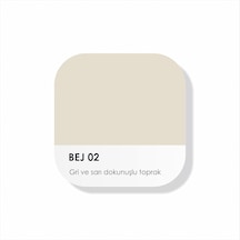 Akrilik Su Bazlı Silinebilir İç Cephe Duvar Boyası, 200ml, Özel Mat, Silikon Katkılı - 2023 Summer Palette - Bej 02 1